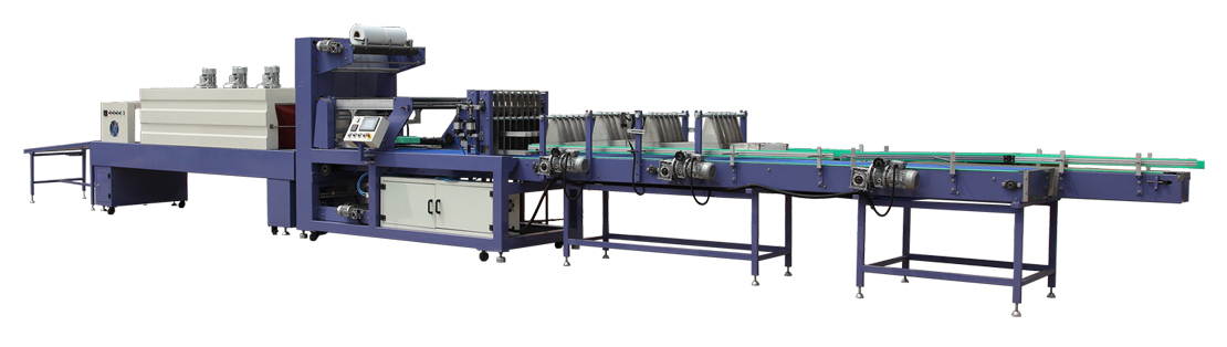 automatic high speed film group packing shrinking machine